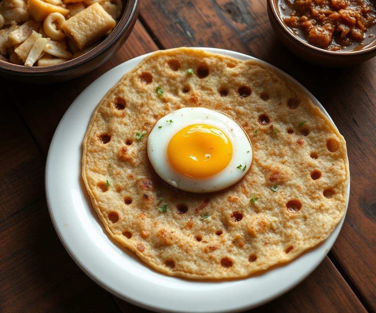 Egg hoppers breakfast