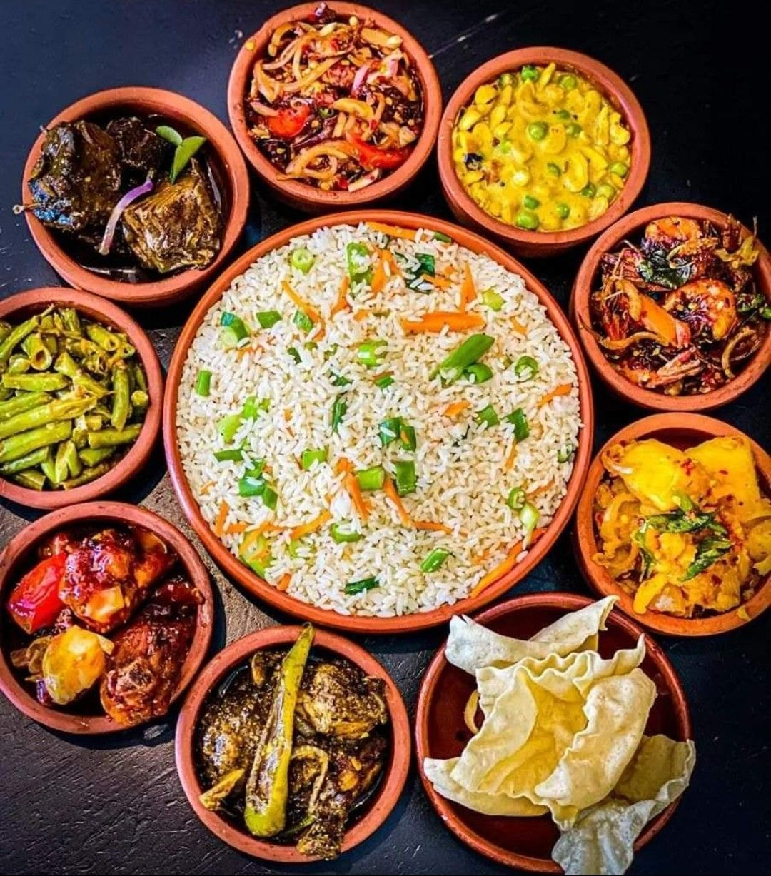 Signature Sri Lankan rice and curry plate